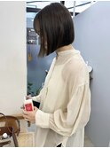 ミニボブ カーキブラウン オリーブカラー イルミナカラー