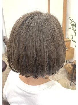 ボブ/メッシュ/ブルーアッシュ/クセを活かしたスタイリング