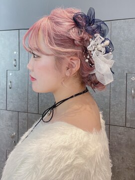 アルバム 銀座(ALBUM GINZA) ピンクヘアー透明感カラーピンクグレープフルーツ_ba496151