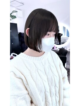 ホープ(hope) あご下1.5cm丸みボブ 10代20代 大阪梅田茶屋町 前髪カット