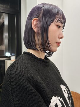 ニール 名古屋 伏見 丸の内(NEELU) 【Neelu_misa】切りっぱなしボブ ラベンダーカラー