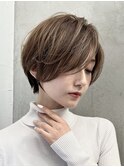 イメチェン外ハネボブ美髪ワイドバングレイヤーショート/大宮