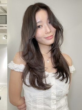 トイ(TOI) レイヤーカット/ブラウンベージュ/韓国ヘア