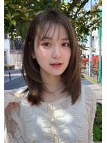 ロンド ボーイ 表参道(Lond BOY)&nbsp;くびれヘア/顔周り/韓国/レイヤーカット/黒髪/ミディアム/原宿