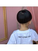 キッズ刈上げ　ツーブロック　マッシュ