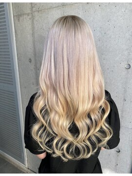 ガルボ ヘアー(garbo hair) ブロンドカラーエクステハイトーン