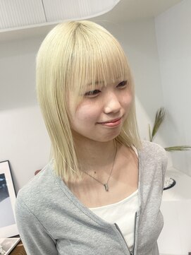 ミーム 原宿 表参道(meme) ◎ブロンドハイトーンカラーデザインカラーアンブレラカラー金髪