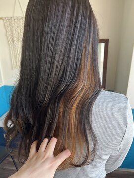 キキヘアメイク(kiki hair make) ベージュインナーカラー