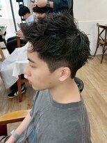 ネオリーブ クーロ メゾン 横浜(Neolive curro Maison)&nbsp;スパイキーショート×　フェザーパーマ MEN’S HAIR