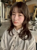 スクリーン(SCREEN)&nbsp;黒髪カタログ/クラゲヘアー/オリーブグレー/元町