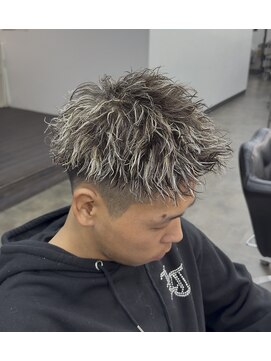 ツイストパーマ×ハイライトカラー