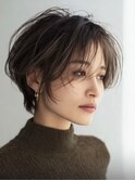 ミセスショート×白髪ぼかしカラー３０代４０代５０代６０代