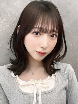 クム(kumu) 【kumu】くびれミディ /グレージュ/ アイドル前髪/栄/名古屋