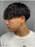 マッシュヘア/波巻きパーマ/men's/スパイラルパーマ