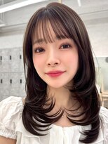 アッシュ 洋光台店(Ash)&nbsp;洋光台レイヤーカット顔周りダブルカラー白髪ぼかしハイライト