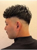 仙台　ビジネス　束感ショート　バーバー