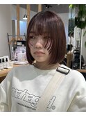 ボブ×顔周りレイヤー