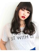 『 ダークグレージュ 』外国人風 ☆ ラフsemi-long♪
