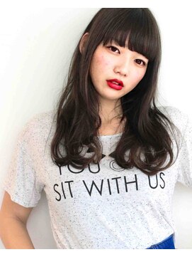 ヘアサロン ガリカ 表参道(hair salon Gallica) 『 ダークグレージュ 』外国人風 ☆ ラフsemi-long♪