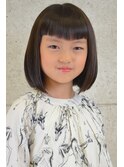 キッズ前下がりボブ