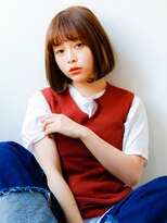 ネイヴィル オモテサンドウ(navile omotesando)&nbsp;☆小顔ワンカールボブアッシュブラウン☆navile表参道