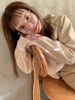 ベル 銀座5丁目店(Belle)&nbsp;シースルーオン眉バングのおしゃれヘア【BelleGinza5丁目】