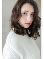 カバーヘア イヴ 戸頭店(COVER HAIR EVE) 小顔見せかきあげバングx透け感グレージュY戸頭20代30代40代