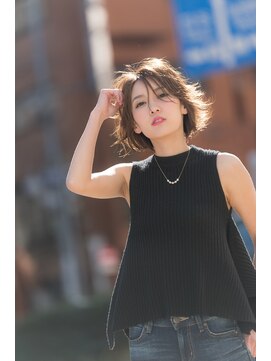 ミエル ヘア 新宿(miel hair) 〈mielhair新宿〉ナチュラル大人ボブ