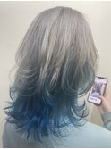 ネオウルフ×ホワイト×パステルブルー