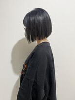 キュエム(Cuem)&nbsp;【Cuem 小原】前下がりボブ ストレート　暗髪