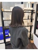 ミディアム/プツっと/ロブ/アッシュ/ニュアンスカラー/透明感
