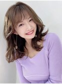 HONEY 渋谷/あざとカワイイレイヤーミディ×フォギーベージュ★