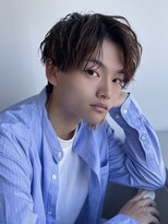 ツーダブルバイフィフス 茶屋町店(WW.. by fifth)&nbsp;ツイストスパイラルパーマメンズマッシュセンターパート梅田