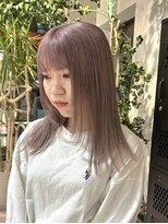 ヲタク(wotaku.)&nbsp;ラベンダーミルクティーダブルカラーケアブリーチレイヤーカット