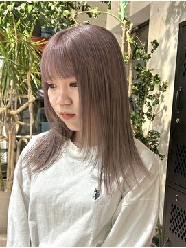 ヲタク(wotaku.) ラベンダーミルクティーダブルカラーケアブリーチレイヤーカット