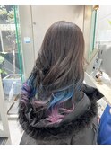 インナーグラデーションブルー×ピンク☆