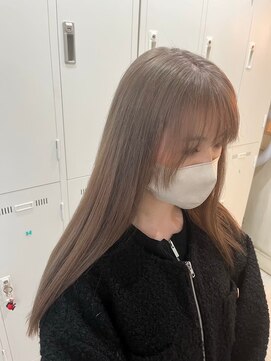 ナンバー ユアイロ 川崎(N° uairo) 【森山】ミルクティーベージュ/秋色/透明感カラー/艶髪