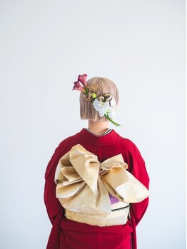 ラブリッシュ(LOVERICHE)の写真/結婚式などの着付け・ヘアセット受付中！袴も提携先にてレンタル可能★長時間崩れないと評判♪