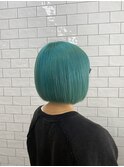 ボブ×エメラルドグリーンカラー