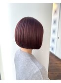 ミニボブ/レッドピンクカラー