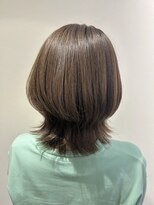 リュネッツ あざみ野店(lunettes)&nbsp;【白髪ぼかし】ハイライト赤み消しベージュ×ウルフスタイル
