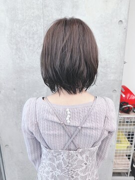 モリオ(morio) *外ハネボブゆるふわパーマボブ大人ボブ顎ラインボブ軽めボブ