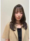 ハッシュカット/オリーブブラウン/髪質改善トリートメント/小顔