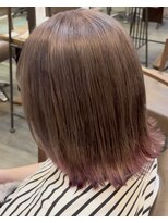 ビズヘアー グランバース(bisou hair grandbase) 裾カラー/デザインカラー/ピンクベージュ