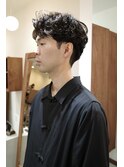 シャドウパーマ 無造作パーマ 立川メンズパーマ