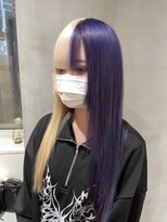 グロウ 渋谷(grow)&nbsp;ブロンド×パープル ツートンカラー