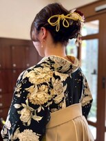 アヴァンセ サニー美容室&nbsp;和装　ヘアセット　お団子　アップスタイル　成人式　アレンジ