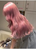 19445_ホワイトピンクアッシュハイトーンカラーピンクメッシュ