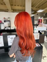 ヘアーララプラス(HAIR lala+) 【HAIR lala+】 #ロング#ダブルカラー#オレンジ