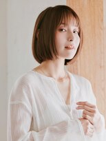 ミラバイケンジ 藤沢(Mira by KENJE)&nbsp;白髪ぼかし細めハイライトミルクティーベージュ
